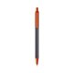 a slate barrel & orange trim bic clic pen