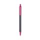 a slate barrel & pink trim bic clic pen