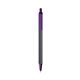 a slate barrel & purple trim bic clic pen