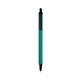 a teal barrel & black trim bic clic pen
