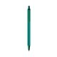 a teal barrel & forest green trim bic clic pen