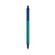 a teal barrel & navy trim bic clic pen