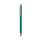 a teal barrel & silver trim bic clic pen