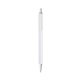 a white barrel & clear trim bic clic pen