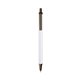 a white barrel & espresso trim bic clic pen