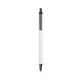 a white barrel & slate trim bic clic pen