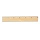 Promotional 6 Clear Lacquer Beveled Wood Ruler