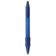 aerial view a blue widebody(r) clear grip pen, image 1 of 4
