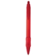 aerial view a red widebody(r) clear grip pen, image 1 of 6