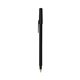 a black barrel & black trim bic round stic ballpoint pen - promotional pens