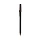a black barrel & espresso trim bic round stic ballpoint pen - promotional pens