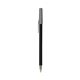 a black barrel & silver trim bic round stic ballpoint pen - promotional pens