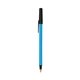 a blue barrel & black trim bic round stic ballpoint pen - promotional pens