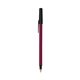a burgundy barrel & black trim bic round stic ballpoint pen - promotional pens