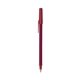 a burgundy barrel & metallic red trim bic round stic ballpoint pen - promotional pens