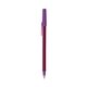 a burgundy barrel & purple trim bic round stic ballpoint pen - promotional pens