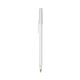 a clear barrel & clear trim bic round stic ballpoint pen - promotional pens