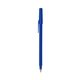 a cobalt barrel & cobalt trim bic round stic ballpoint pen - promotional pens