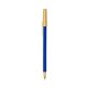 a cobalt barrel & cream trim bic round stic ballpoint pen - promotional pens