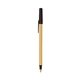 a cream barrel & espresso trim bic round stic ballpoint pen - promotional pens