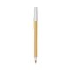 a cream barrel & white trim bic round stic ballpoint pen - promotional pens