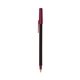 a espresso barrel & burgundy trim bic round stic ballpoint pen - promotional pens