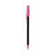 a espresso barrel & pink trim bic round stic ballpoint pen - promotional pens