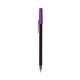 a espresso barrel & purple trim bic round stic ballpoint pen - promotional pens