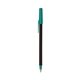 a espresso barrel & teal trim bic round stic ballpoint pen - promotional pens