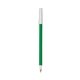 a green barrel & clear trim bic round stic ballpoint pen - promotional pens