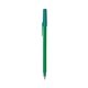 a green barrel & teal trim bic round stic ballpoint pen - promotional pens