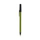 a metallic green barrel & black trim bic round stic ballpoint pen - promotional pens