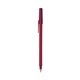a metallic red barrel & burgundy trim bic round stic ballpoint pen - promotional pens