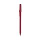 a metallic red barrel & metallic red trim bic round stic ballpoint pen - promotional pens