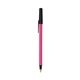 aerial view a pink barrel & black trim bic round stic ballpoint pen - promotional pens, image 1 of 2