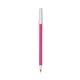 a pink barrel & clear trim bic round stic ballpoint pen - promotional pens