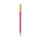 a pink barrel & cream trim bic round stic ballpoint pen - promotional pens