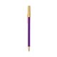 a purple barrel & cream trim bic round stic ballpoint pen - promotional pens
