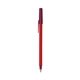 a red barrel & burgundy trim bic round stic ballpoint pen - promotional pens