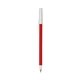 a red barrel & clear trim bic round stic ballpoint pen - promotional pens