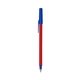 a red barrel & cobalt trim bic round stic ballpoint pen - promotional pens