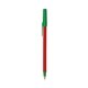a red barrel & green trim bic round stic ballpoint pen - promotional pens