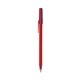a red barrel & metallic red trim bic round stic ballpoint pen - promotional pens