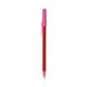a red barrel & pink trim bic round stic ballpoint pen - promotional pens