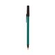 a teal barrel & espresso trim bic round stic ballpoint pen - promotional pens