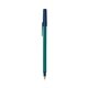 a teal barrel & metallic dark blue trim bic round stic ballpoint pen - promotional pens