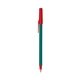 a teal barrel & red trim bic round stic ballpoint pen - promotional pens