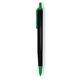 a black barrel & green trim tri - stic(r) multi - color promotional pen