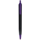 a black barrel & purple trim tri - stic(r) multi - color promotional pen