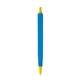 aerial view a blue barrel & yellow trim tri - stic(r) multi - color promotional pen, image 1 of 2